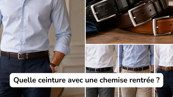 Quelle ceinture porter avec une chemise rentrée ? Le guide