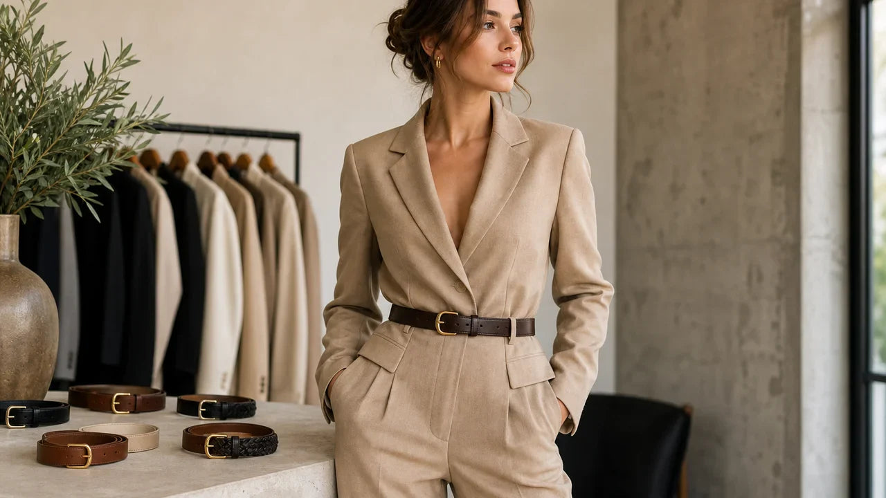 Quelle ceinture porter avec un tailleur femme ?