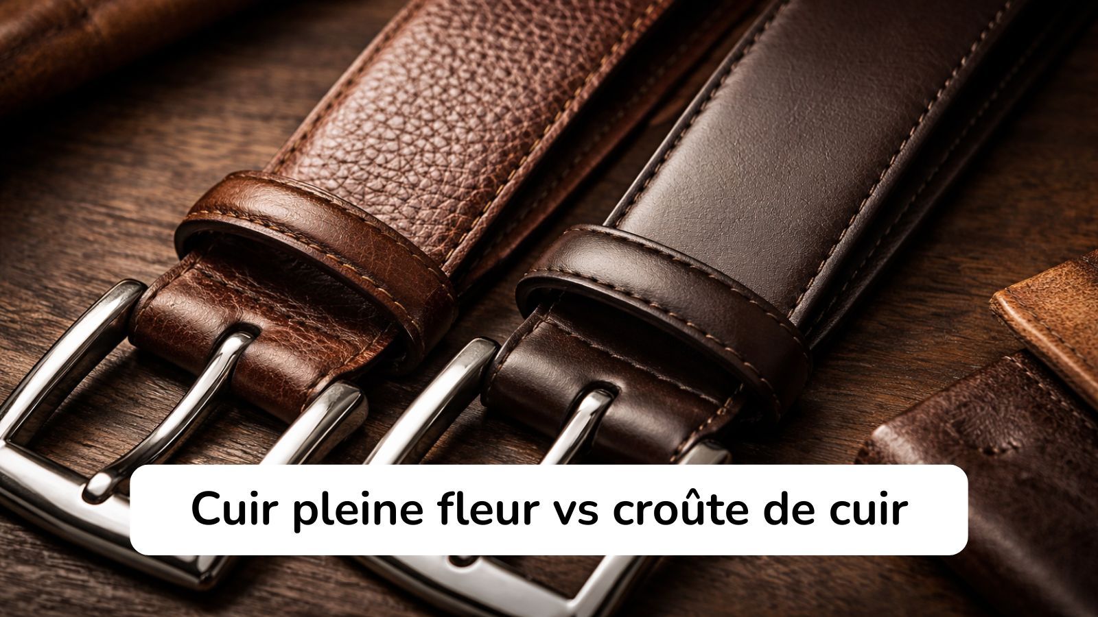 Cuir pleine fleur vs croûte de cuir : Comment reconnaître une ceinture de qualité ?