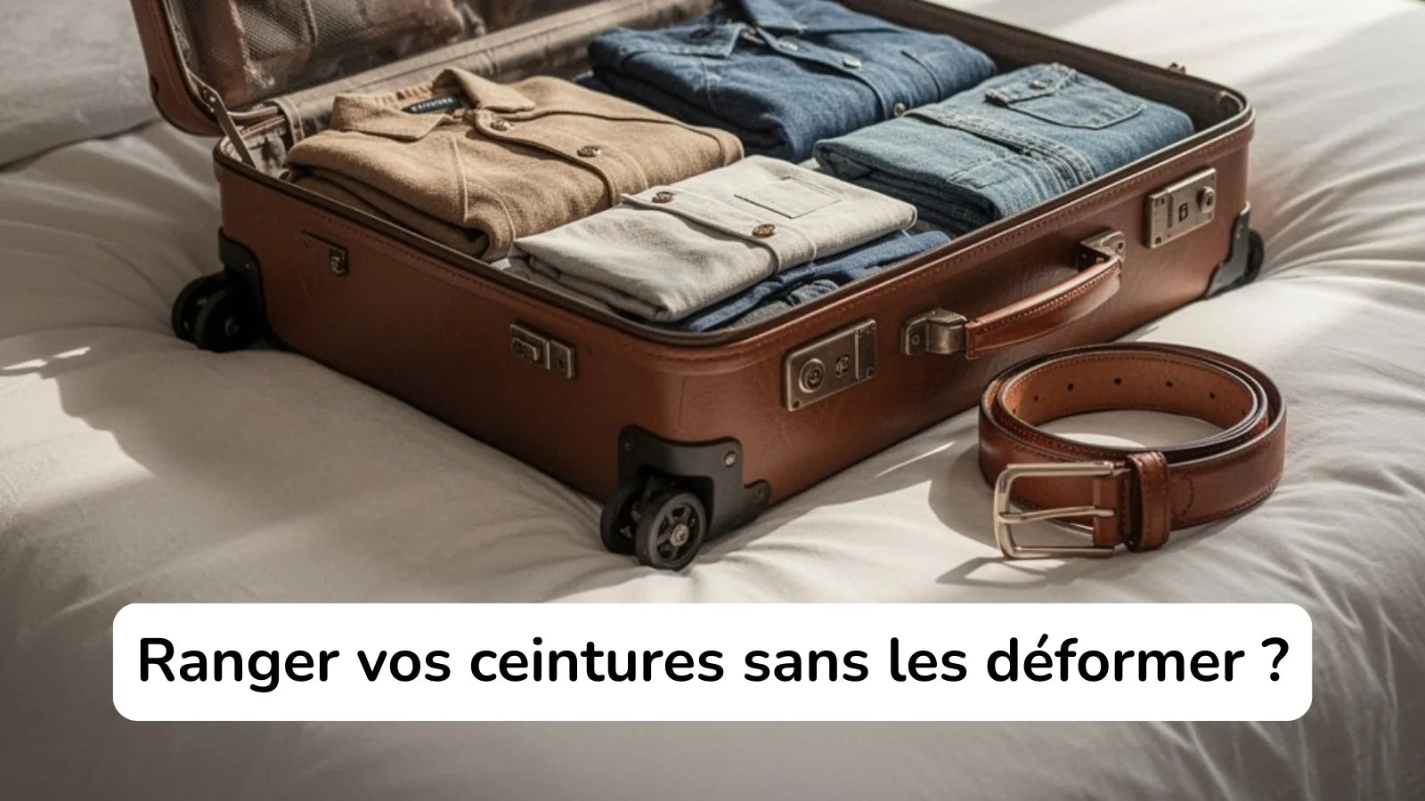 Valise : comment emballer vos ceintures sans les déformer ? Le guide complet