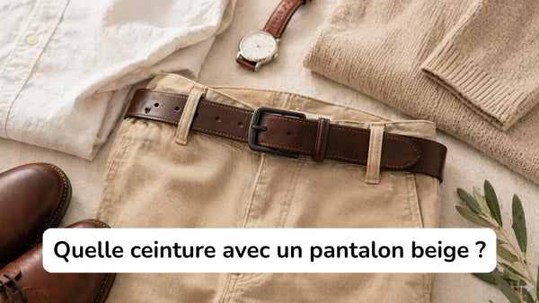 Quelle ceinture porter avec un pantalon beige ? Le guide femme/homme