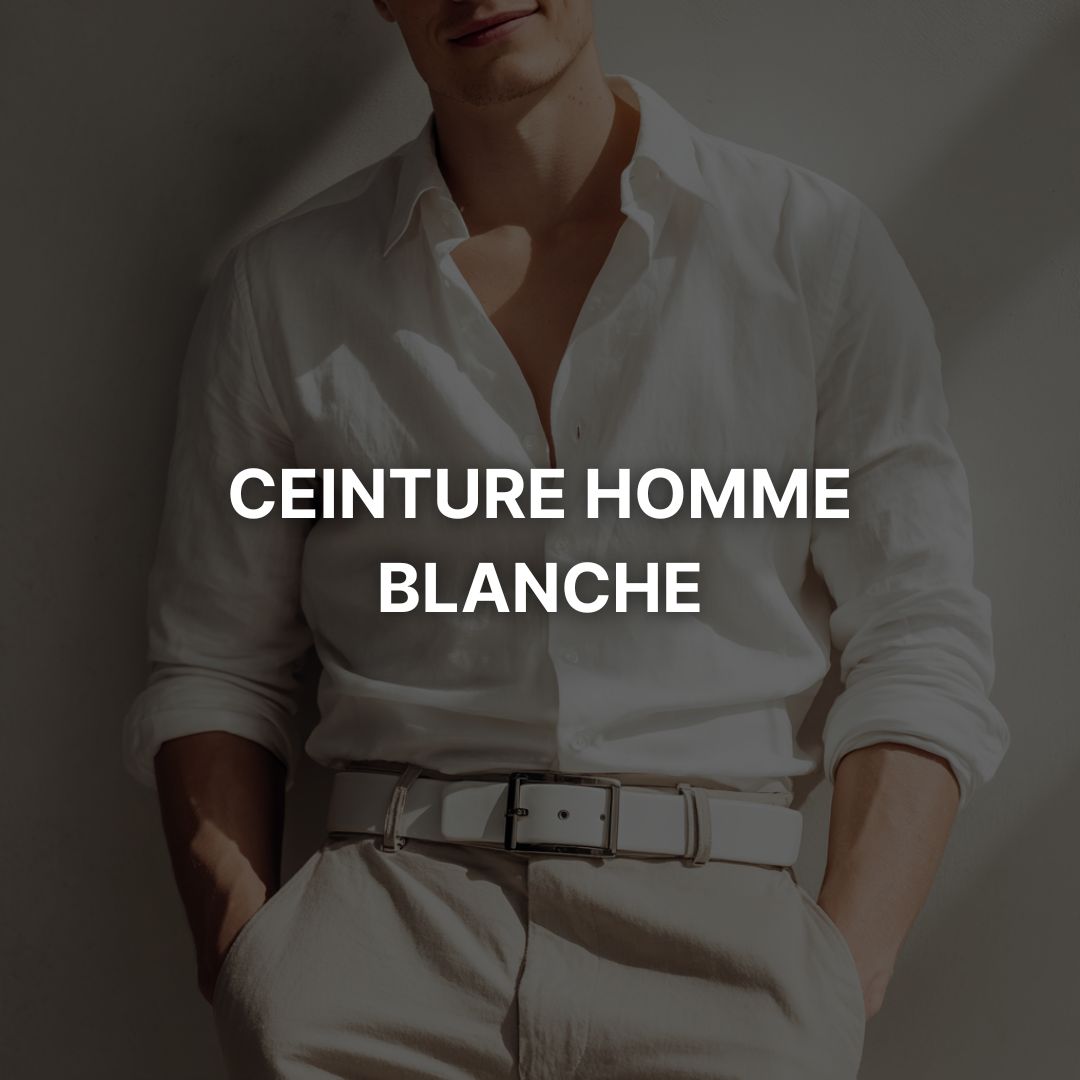 Ceinture Blanche Homme