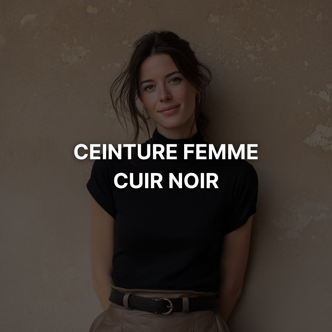 Ceinture Femme Cuir Noir