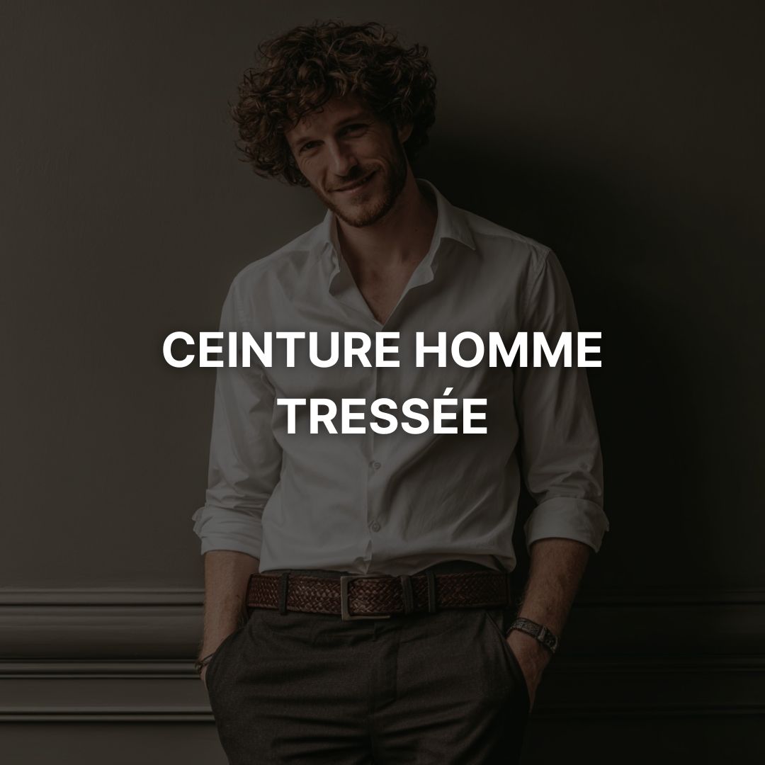 Ceinture Tressée Homme