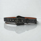 Maison de la Ceinture Ceinture à strass crâne unisexe – Skull shine