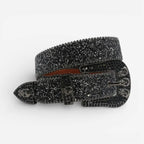 Ceinture à strass crâne unisexe – Skull shine