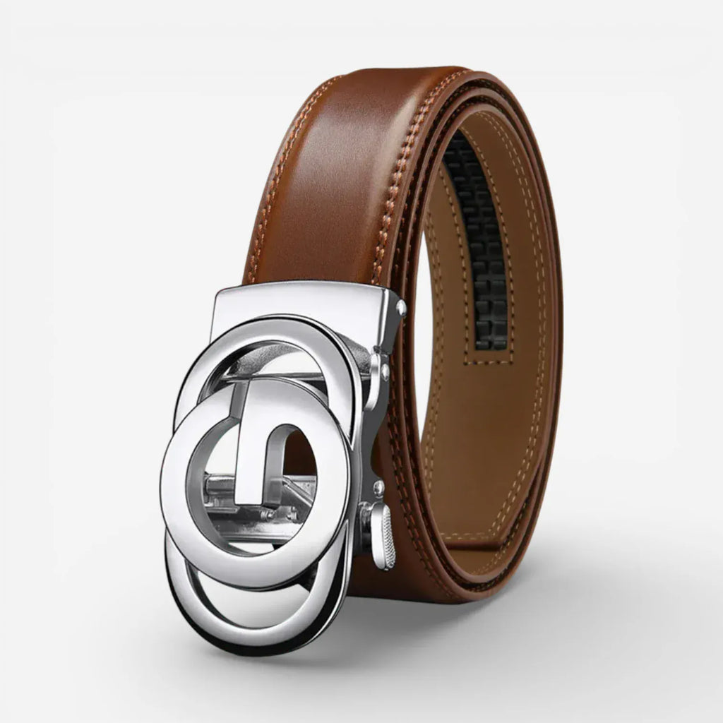 Maison de la Ceinture Marron / Argent / 115cm Ceinture automatique homme – Orvian