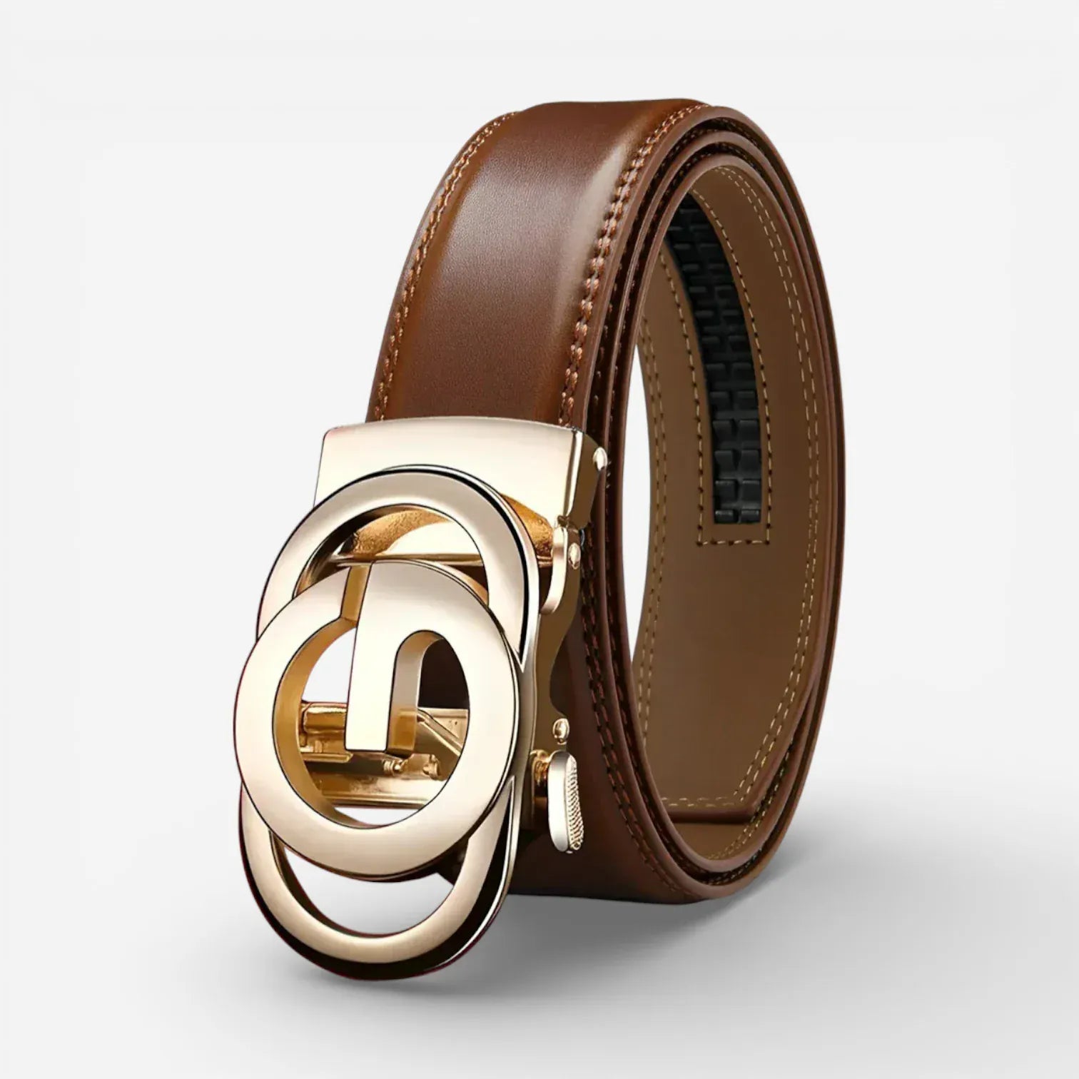 Maison de la Ceinture Marron / Or / 115cm Ceinture automatique homme – Orvian