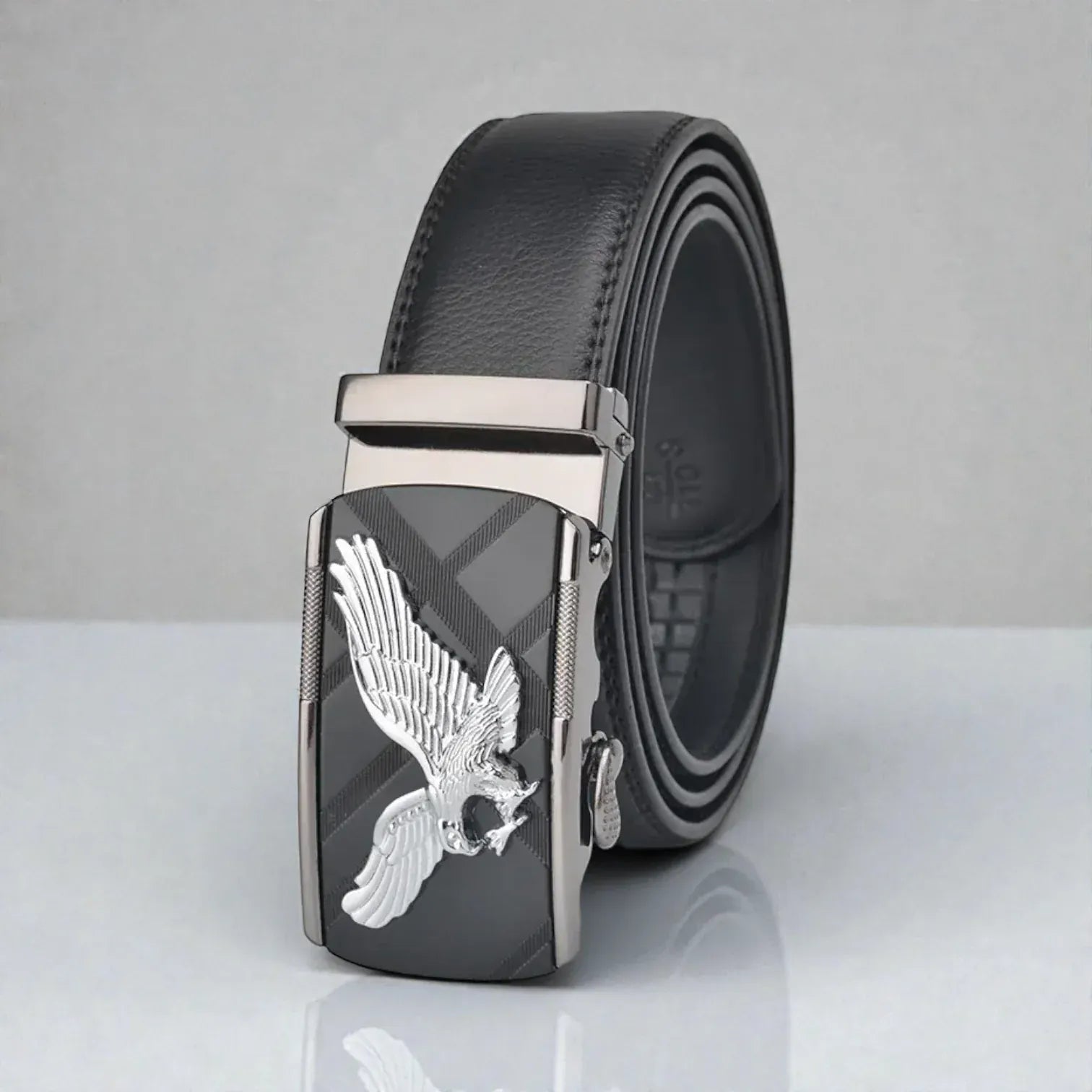 Maison de la Ceinture Noir / Argent / 105cm Ceinture automatique homme – Sovren