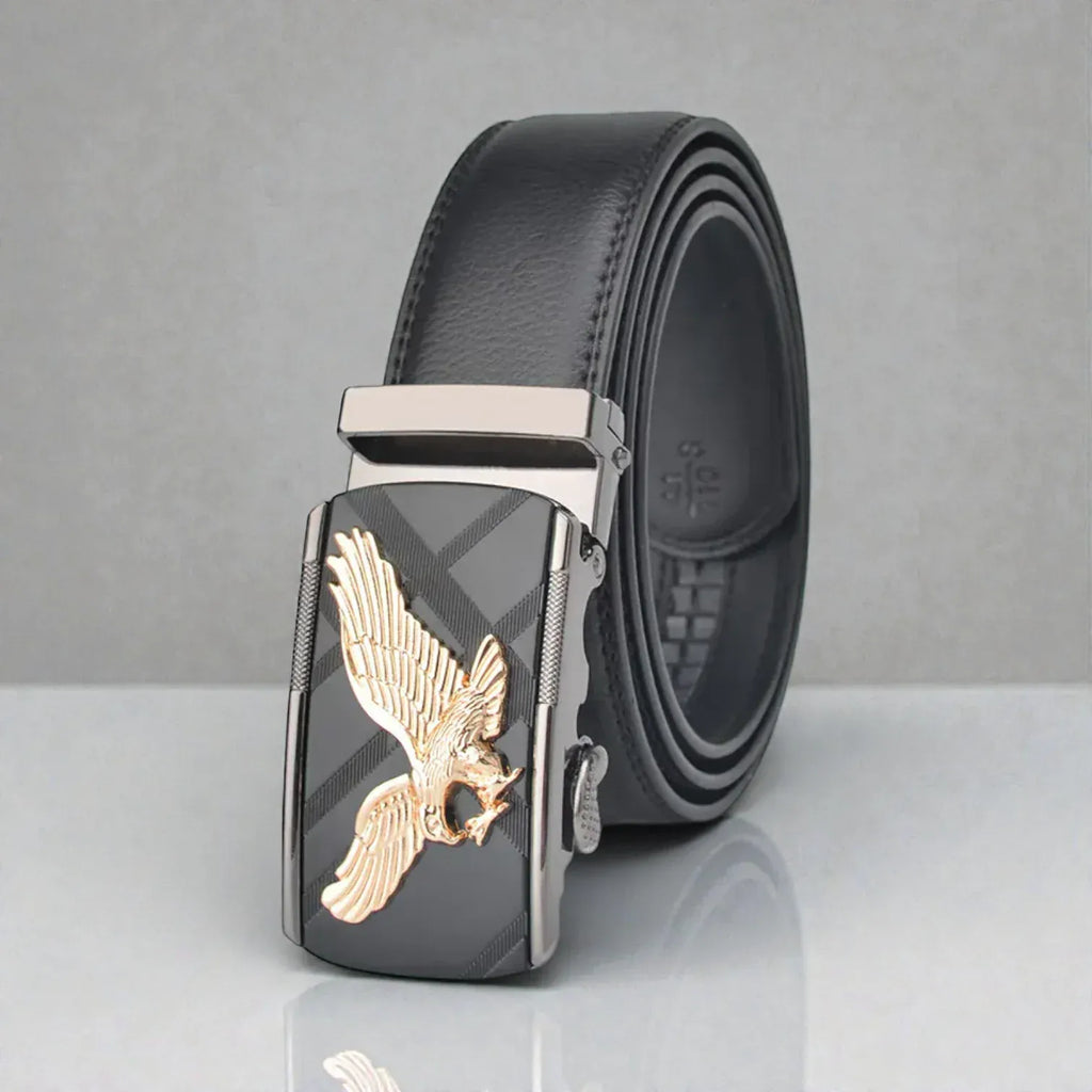 Maison de la Ceinture Noir / Or / 105cm Ceinture automatique homme – Sovren
