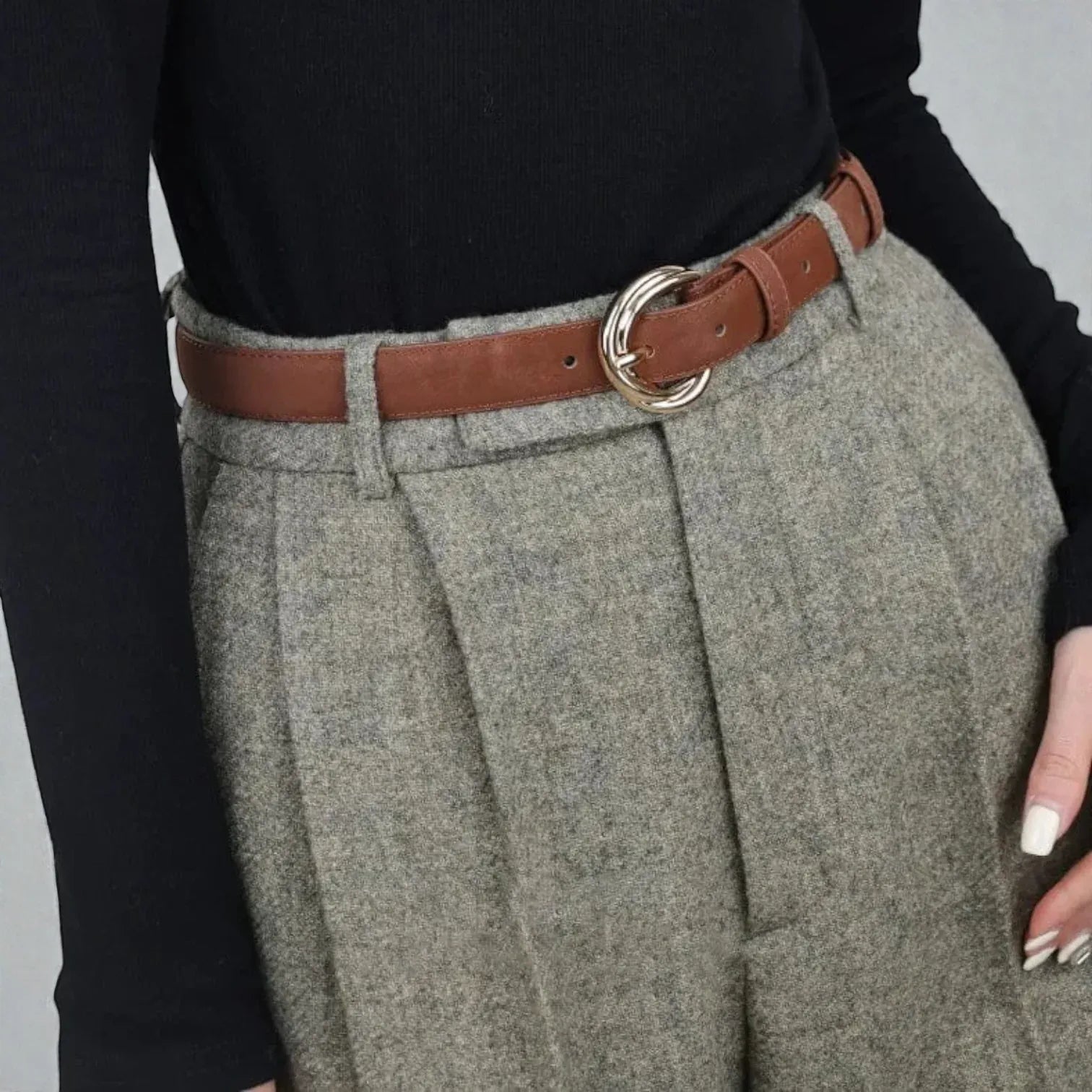 Maison de la Ceinture Ceinture boucle arrondie femme – Aurevia