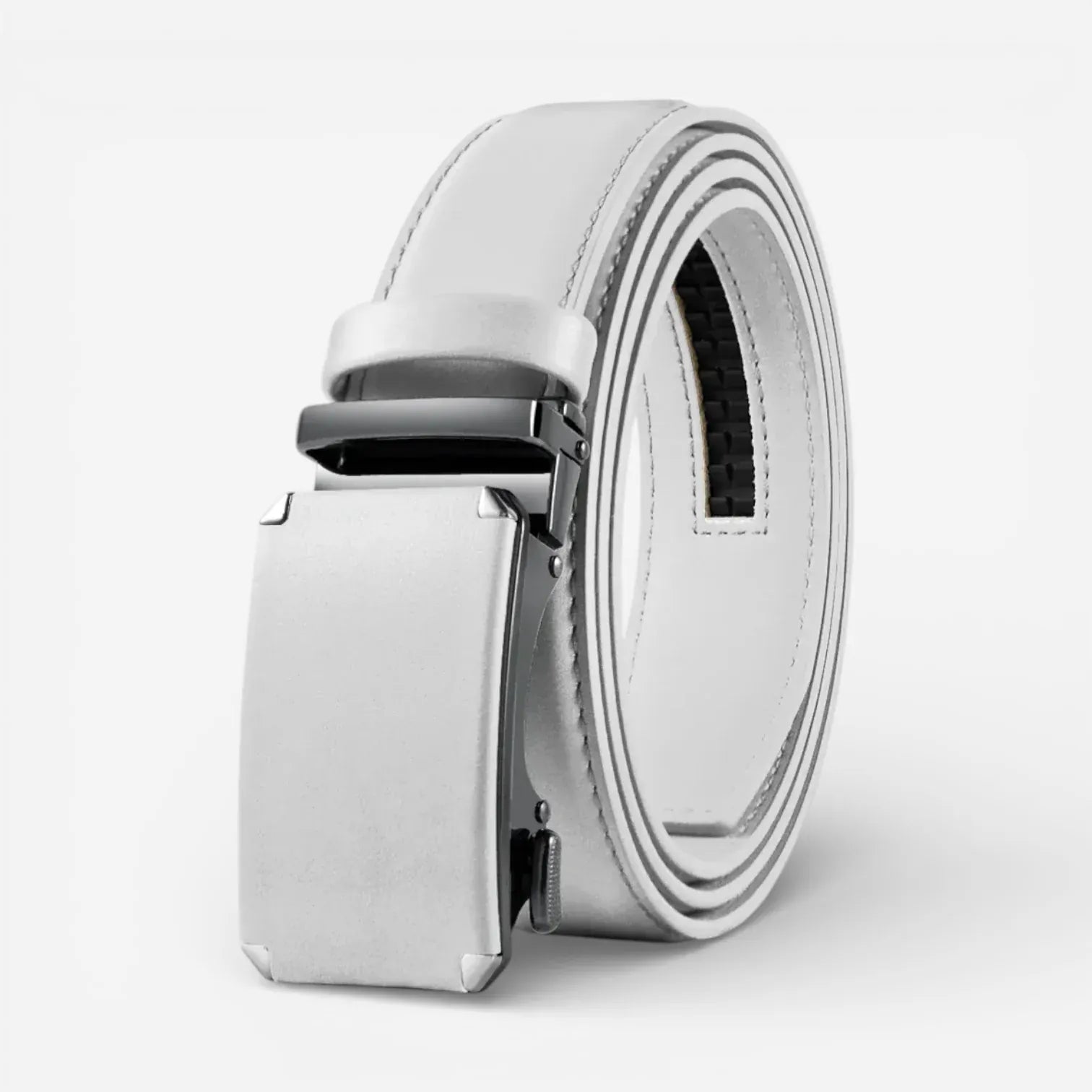 Maison de la Ceinture Blanc / 110cm Ceinture boucle automatique homme - Noveran