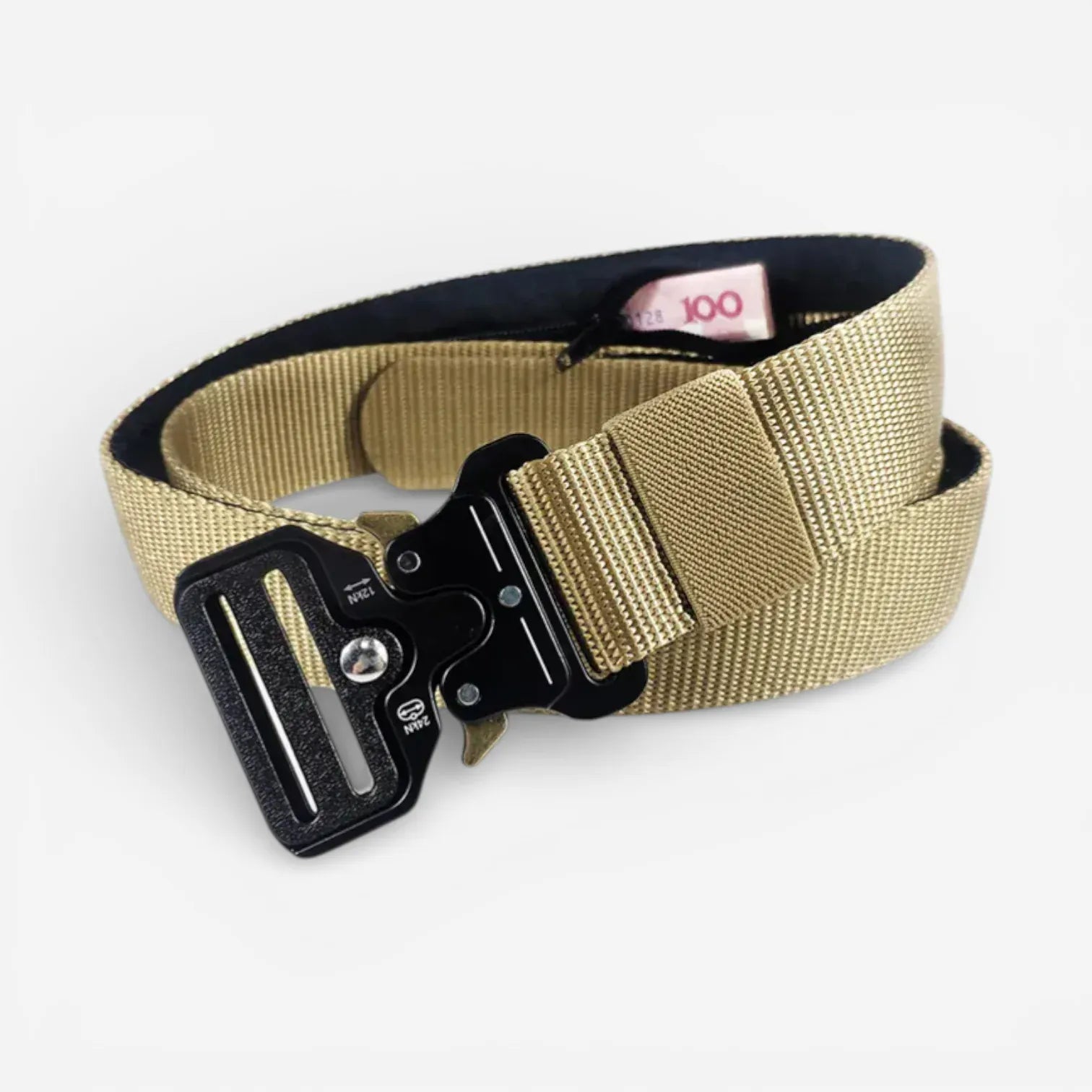 Maison de la Ceinture Beige / 130cm Ceinture cache billets tactique – TrailLock
