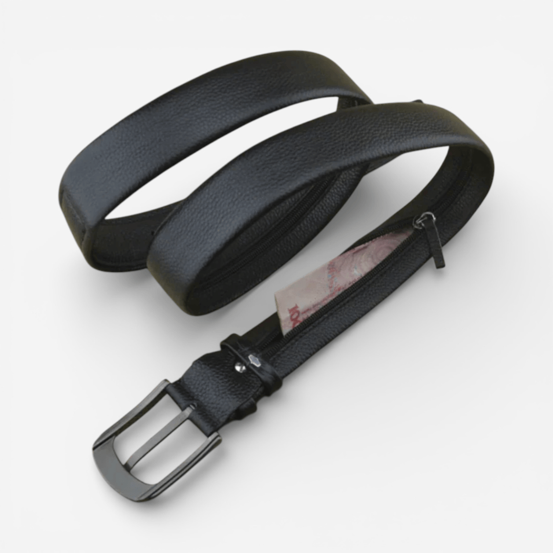 Maison de la Ceinture Noir / 130cm Ceinture cache billets – Valtor