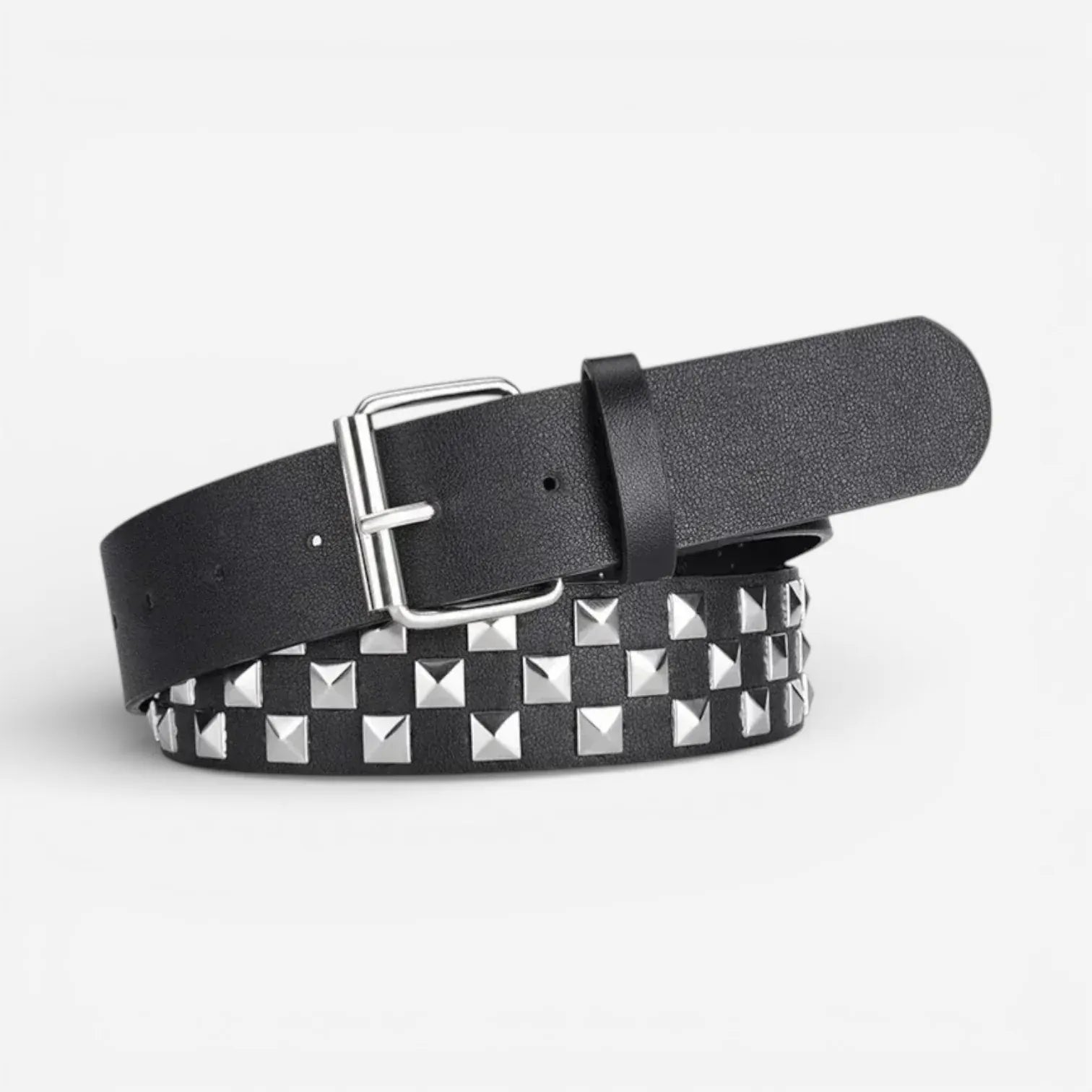 Maison de la Ceinture Argent / 110cm Ceinture cloutée femme – Valkyra