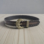 Maison de la Ceinture Café / 100cm Ceinture cloutée femme – Vespera