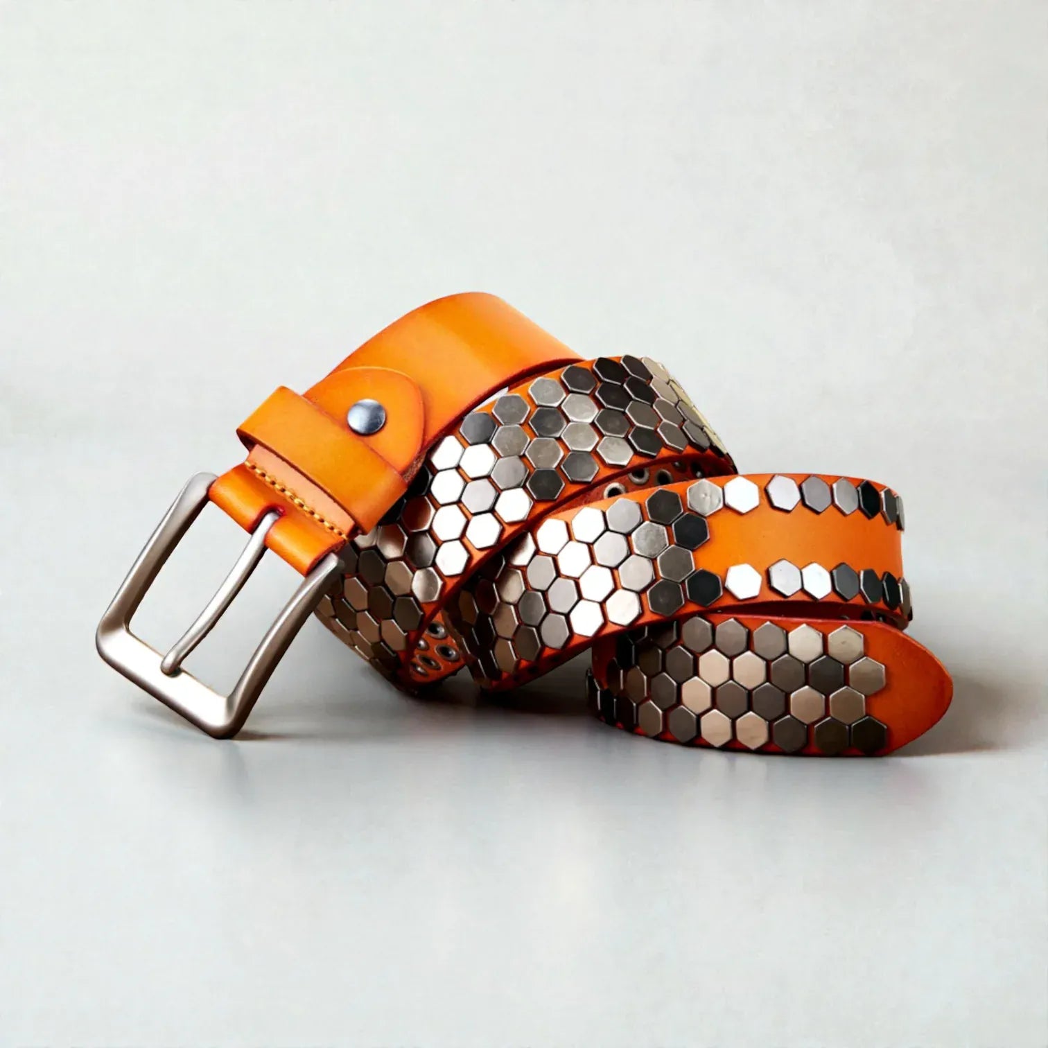 Maison de la Ceinture Ceinture cloutée homme – Hexarock