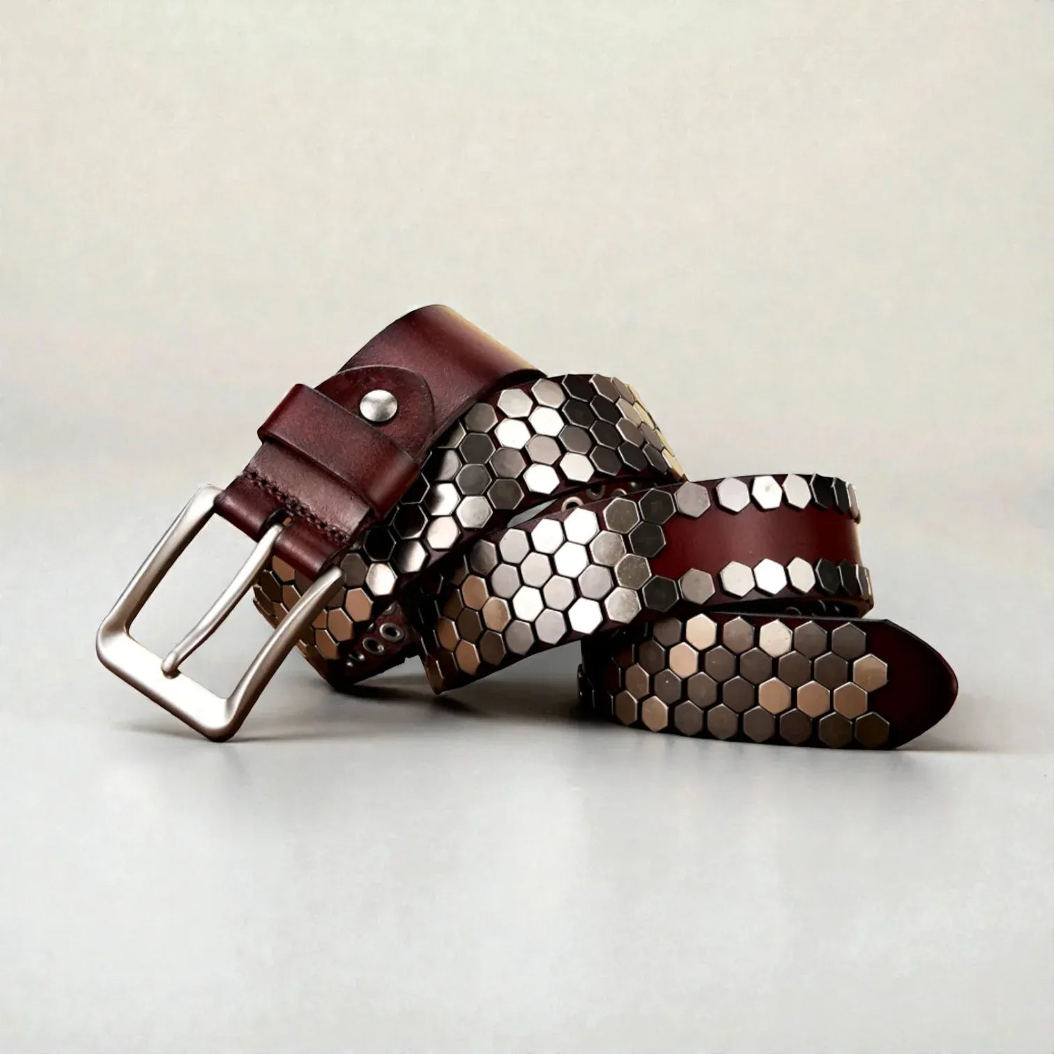 Maison de la Ceinture Ceinture cloutée homme – Hexarock