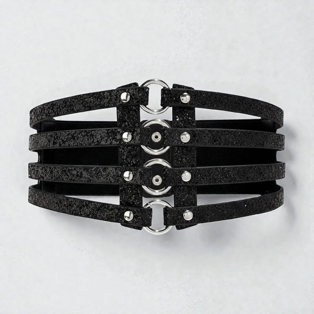Maison de la Ceinture Noir motif / 70cm Ceinture corset femme – Aurélya