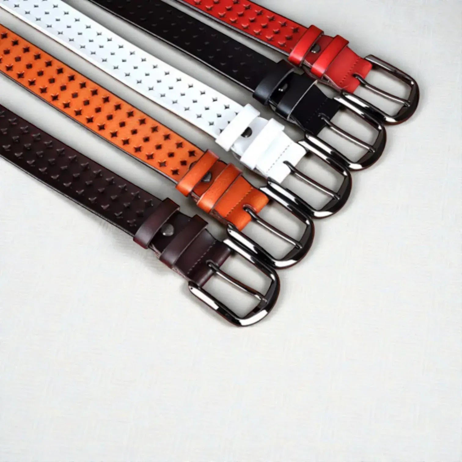 Maison de la Ceinture Ceinture cuir ajourée femme – Anaria