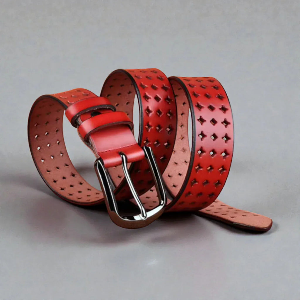 Maison de la Ceinture Ceinture cuir ajourée femme – Anaria