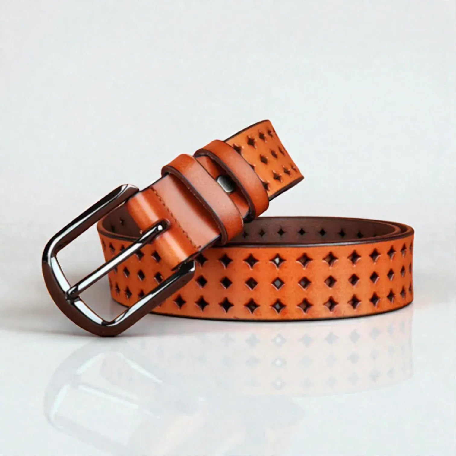 Maison de la Ceinture Ceinture cuir ajourée femme – Anaria