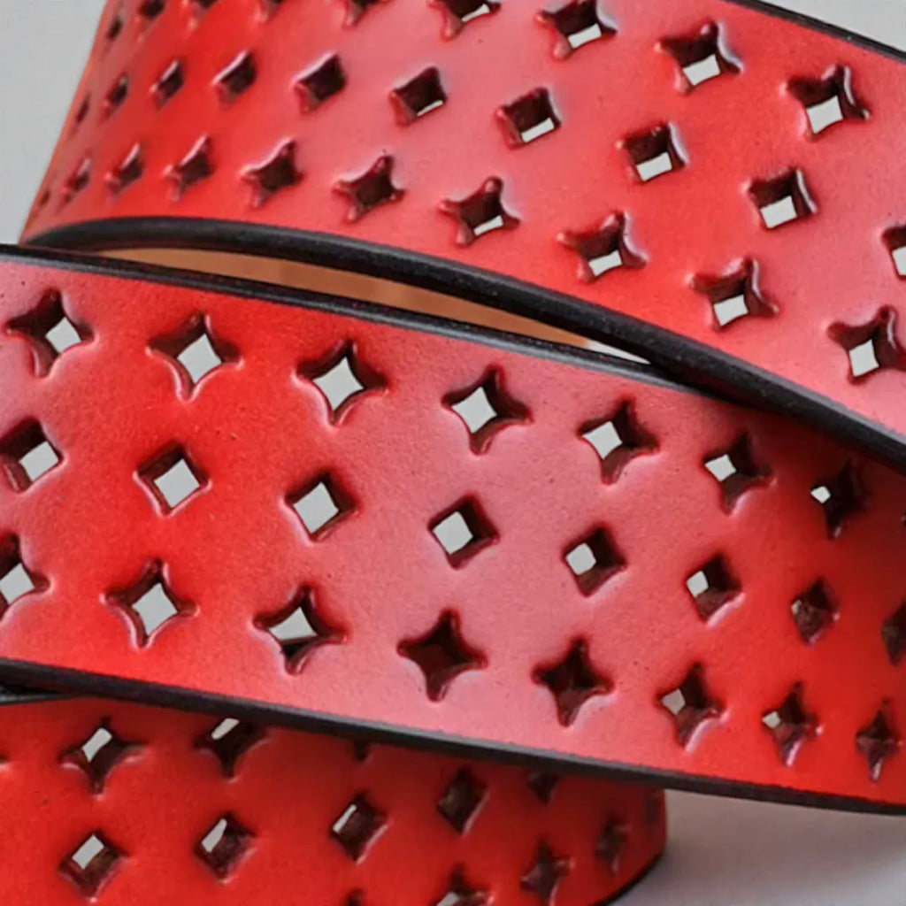 Maison de la Ceinture Ceinture cuir ajourée femme – Anaria
