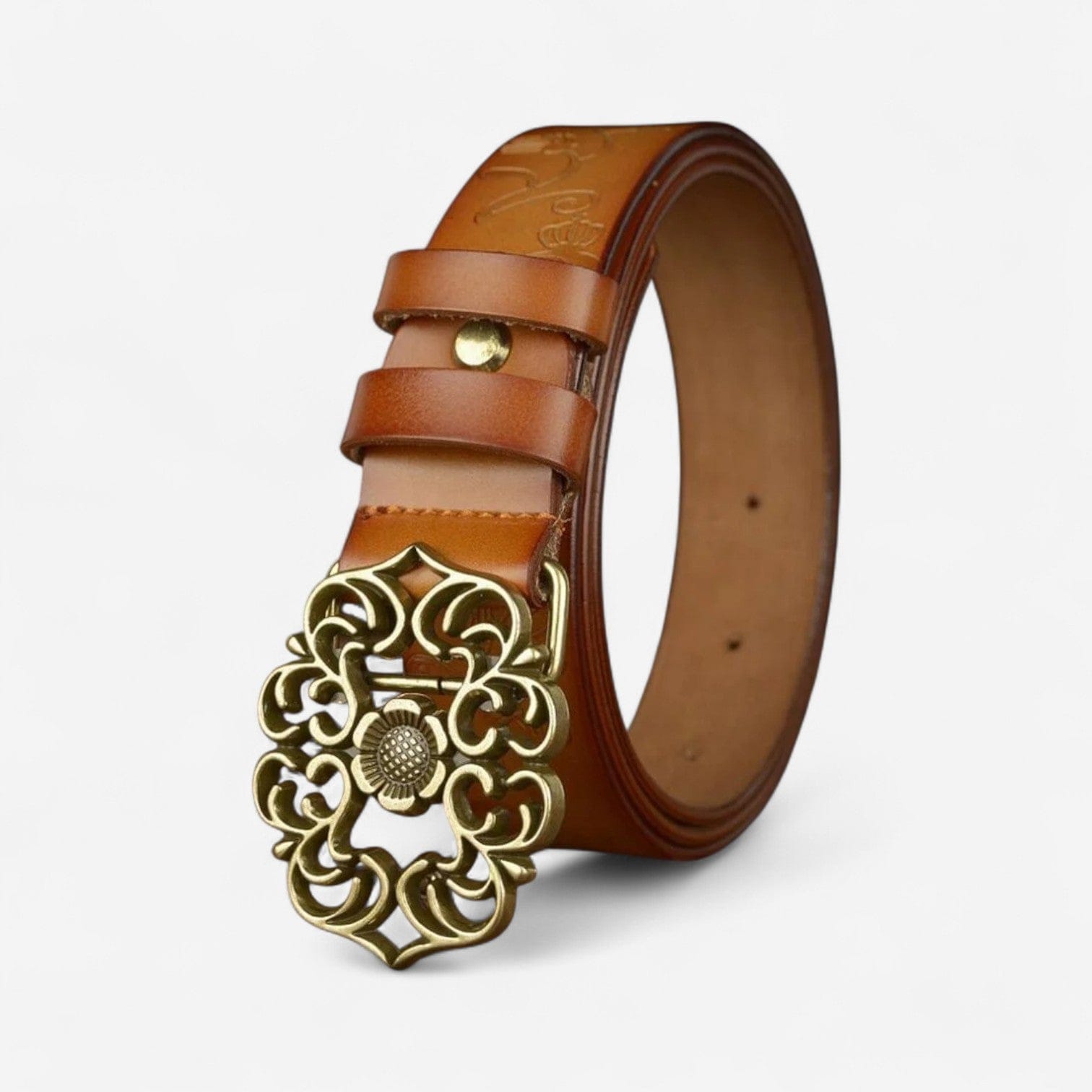 Maison de la Ceinture Marron / 95cm Ceinture cuir femme - Aïsha