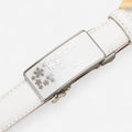 Maison de la Ceinture Blanc / 90cm Ceinture cuir femme – Alveria