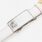 Maison de la Ceinture Blanc / 90cm Ceinture cuir femme – Alveria