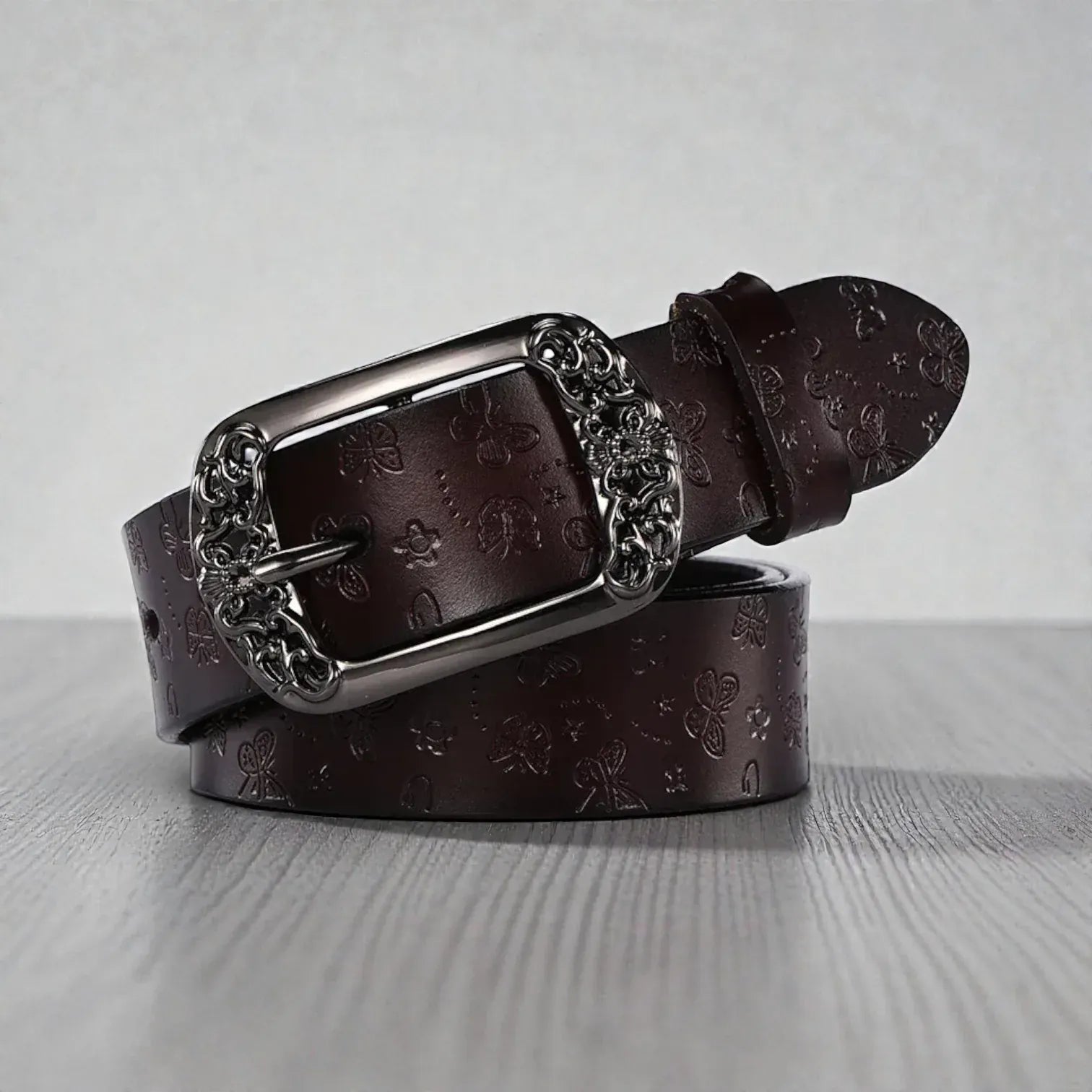 Maison de la Ceinture Café / 105cm Ceinture cuir femme – Bellavya