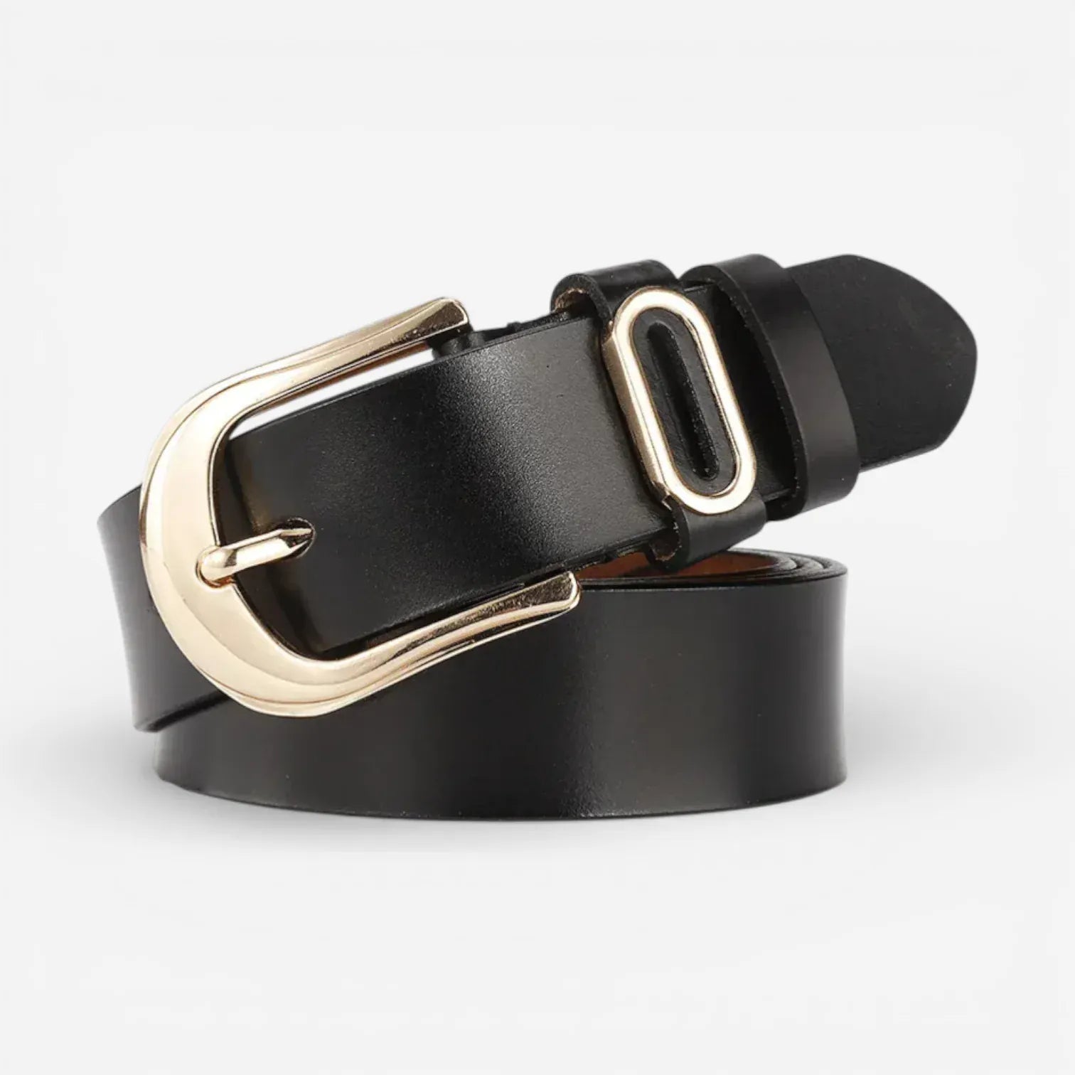 Maison de la Ceinture Noir / 105cm Ceinture cuir femme - Élina
