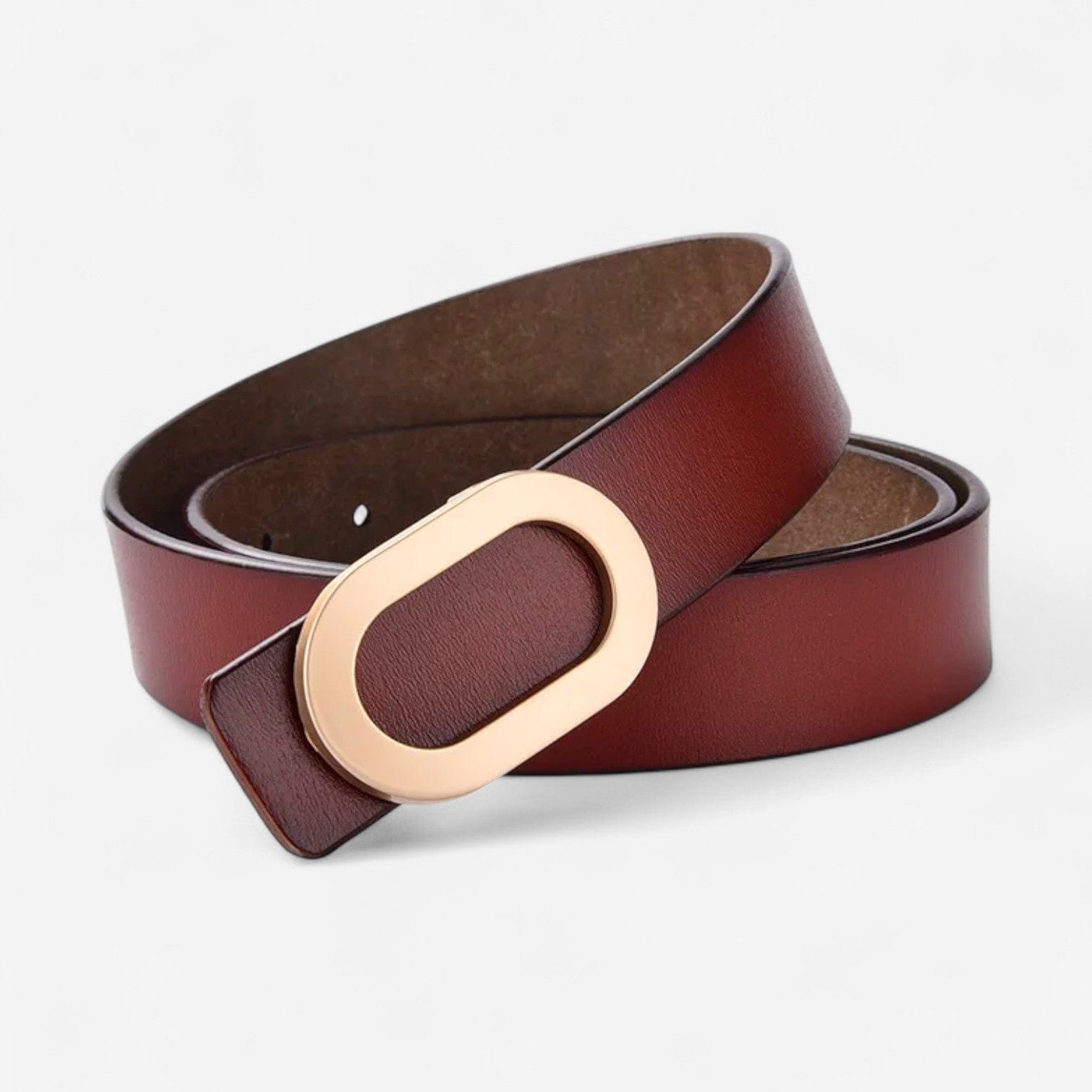 Maison de la Ceinture Bordeaux / 95cm Ceinture cuir femme - Elora