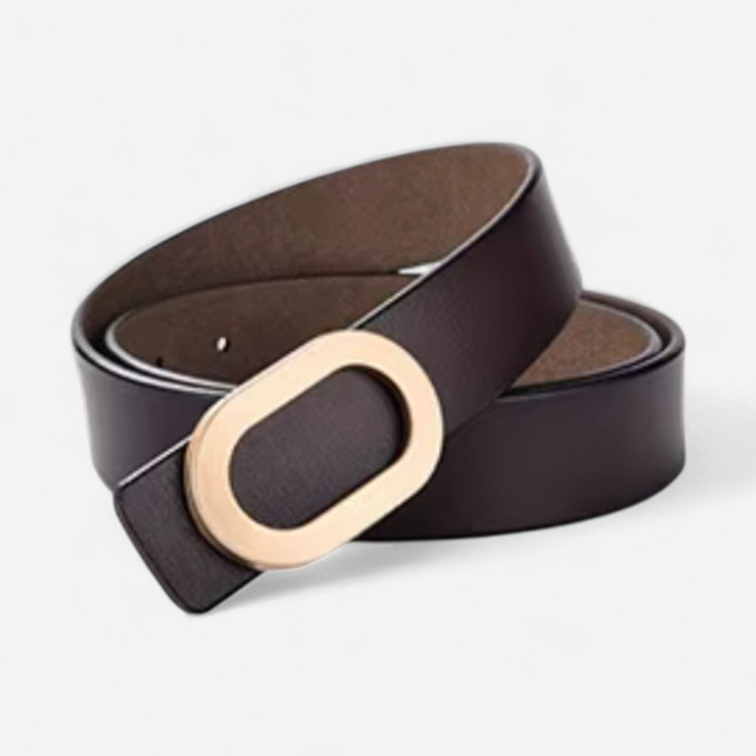 Maison de la Ceinture Café / 95cm Ceinture cuir femme - Elora