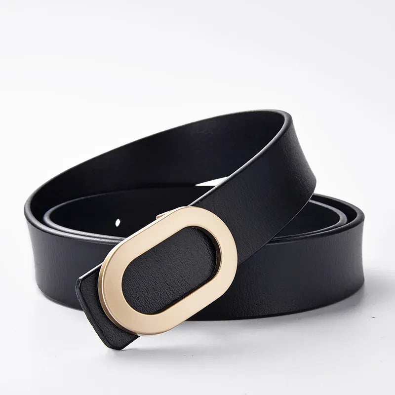 Maison de la Ceinture Noir / 95cm Ceinture cuir femme - Elora