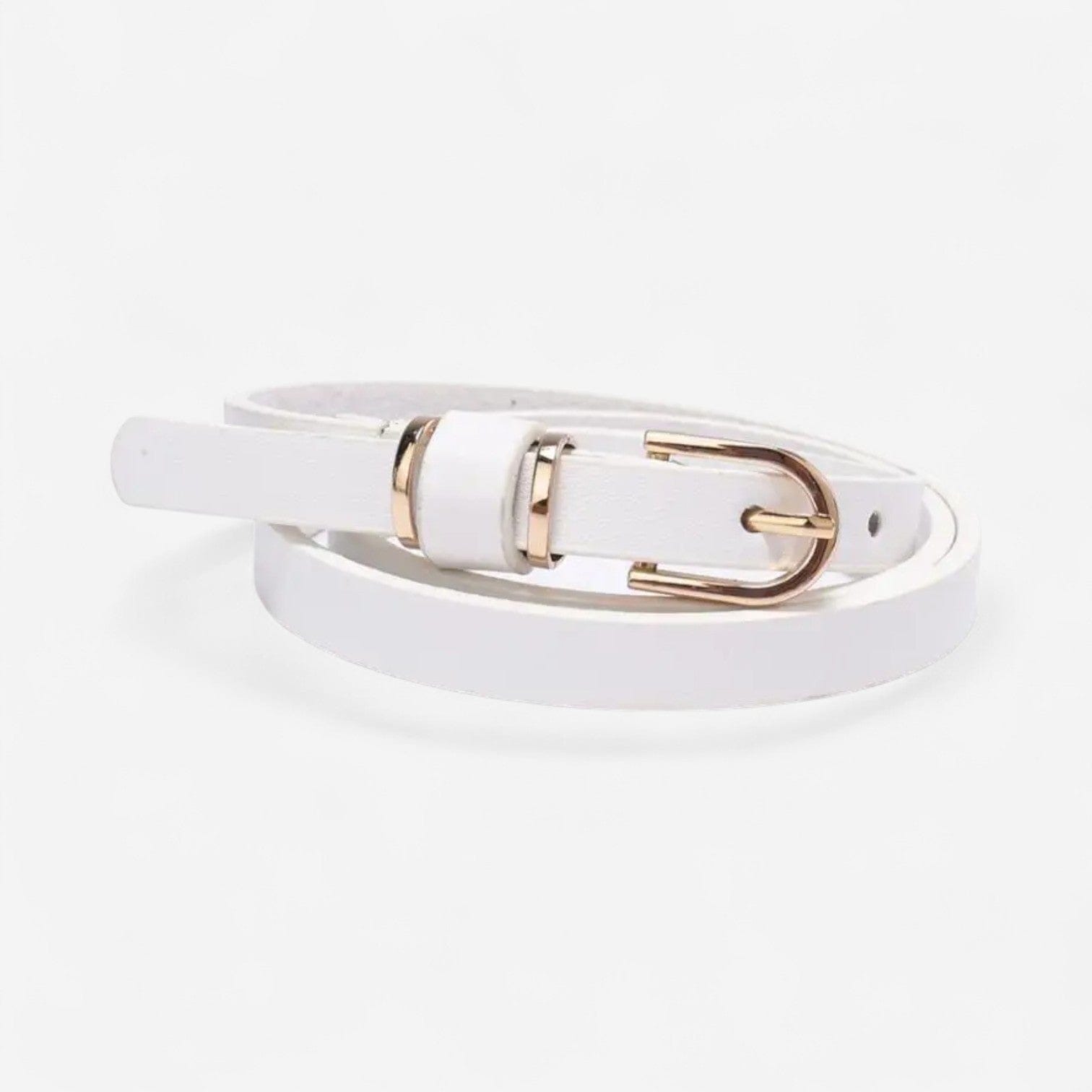 Maison de la Ceinture Blanc / 80cm Ceinture cuir femme - Eloria