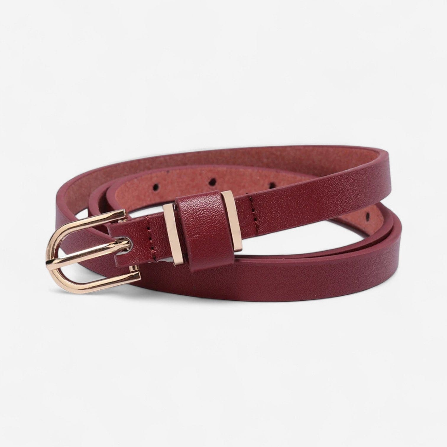 Maison de la Ceinture Bordeaux / 80cm Ceinture cuir femme - Eloria
