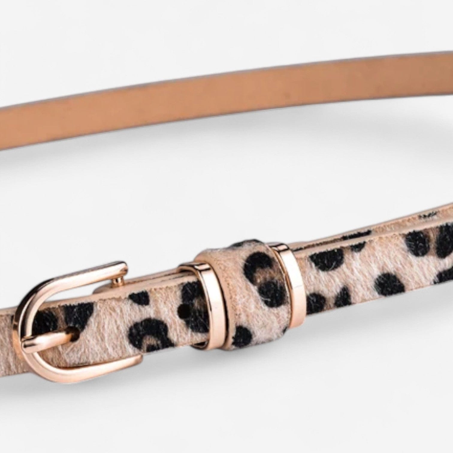 Maison de la Ceinture Léopard / 80cm Ceinture cuir femme - Eloria