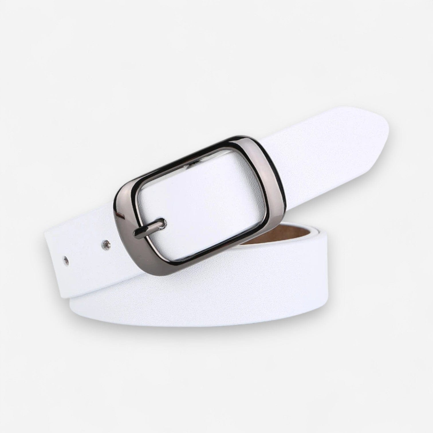 Maison de la Ceinture Blanc / 105cm Ceinture Cuir Femme – Elvya