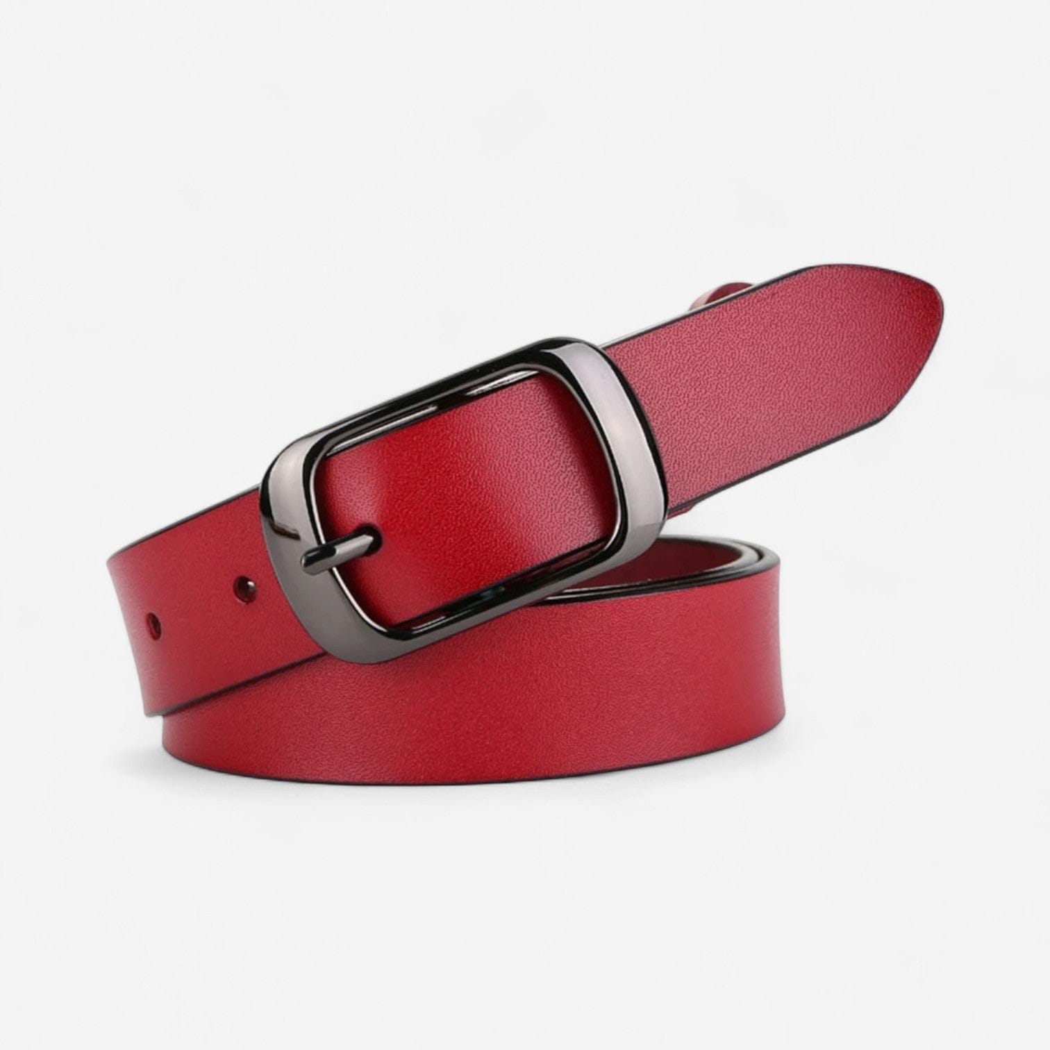 Maison de la Ceinture Bordeaux / 105cm Ceinture Cuir Femme – Elvya