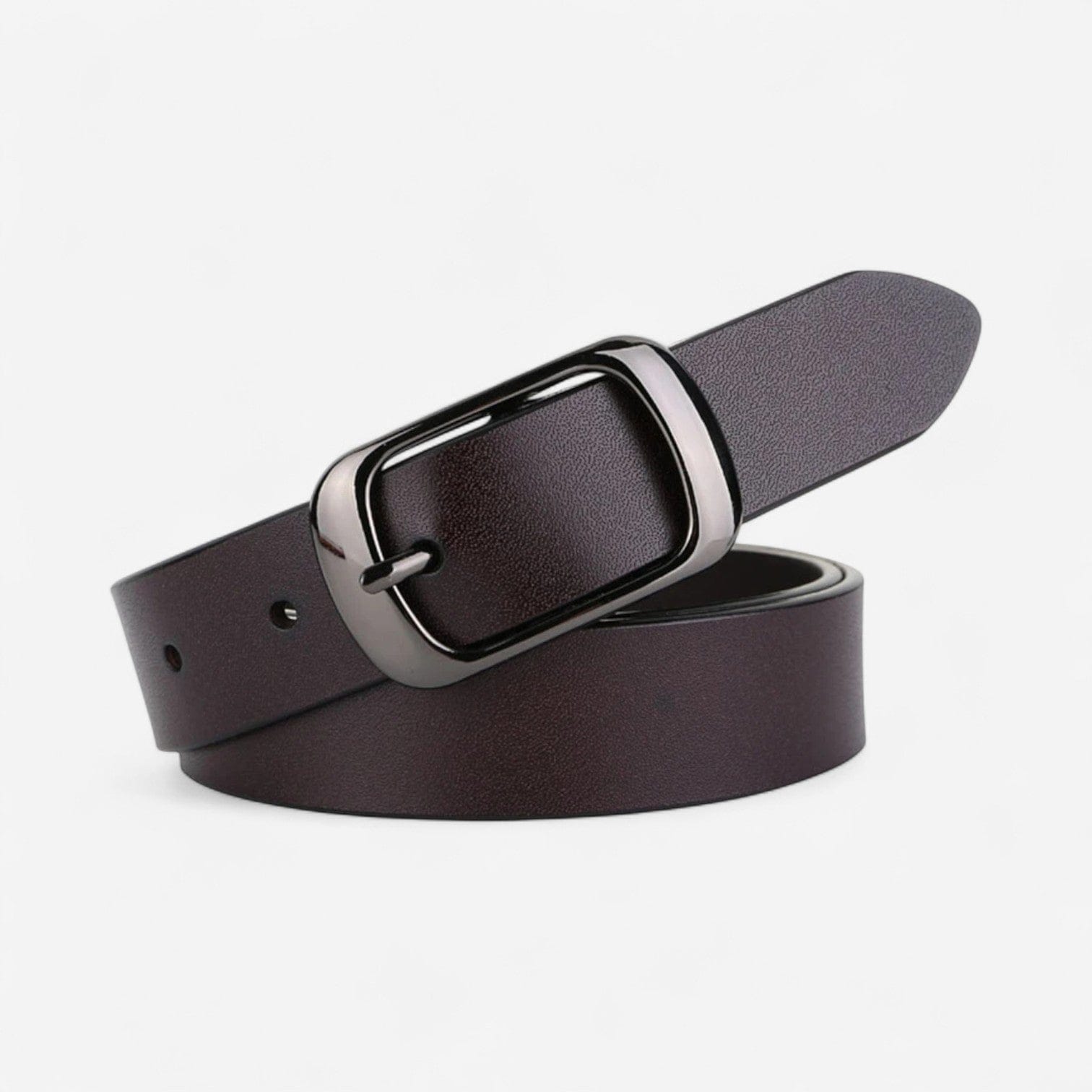 Maison de la Ceinture Café / 105cm Ceinture Cuir Femme – Elvya