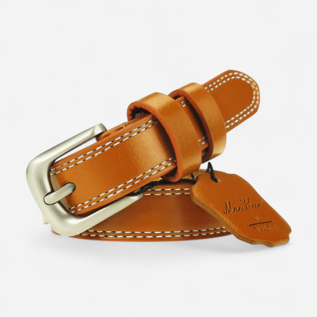 Maison de la Ceinture Marron / 100cm Ceinture cuir femme - Maïra