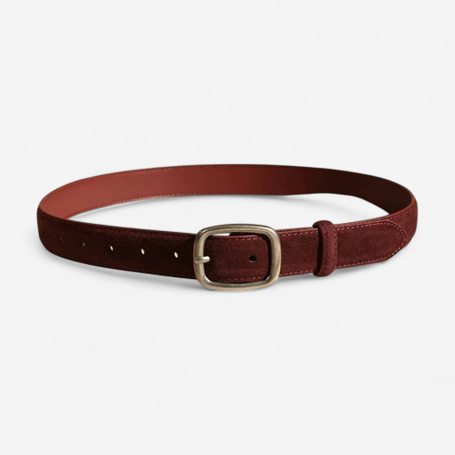 Maison de la Ceinture Bordeaux - Argent / 100cm Ceinture cuir femme – Marlen