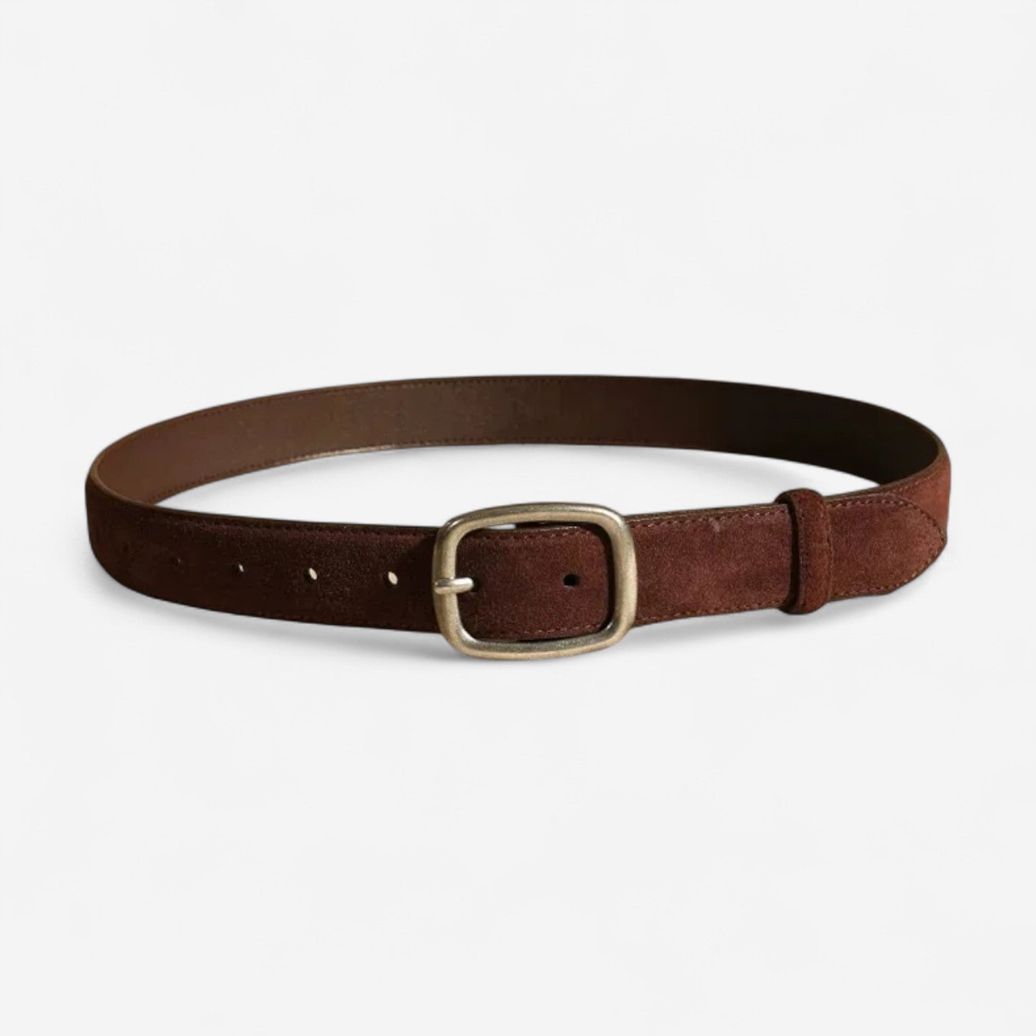 Maison de la Ceinture Café - Argent / 100cm Ceinture cuir femme – Marlen