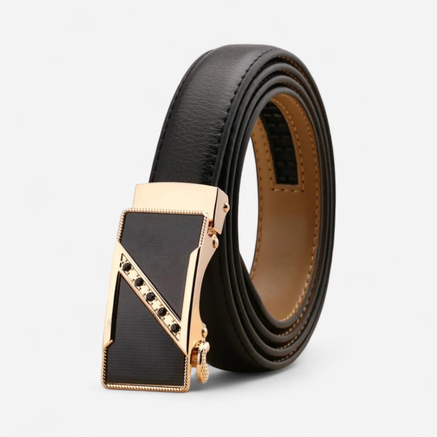 Maison de la Ceinture Prestige Noir OR / 95cm Ceinture Cuir Femme – Mirana