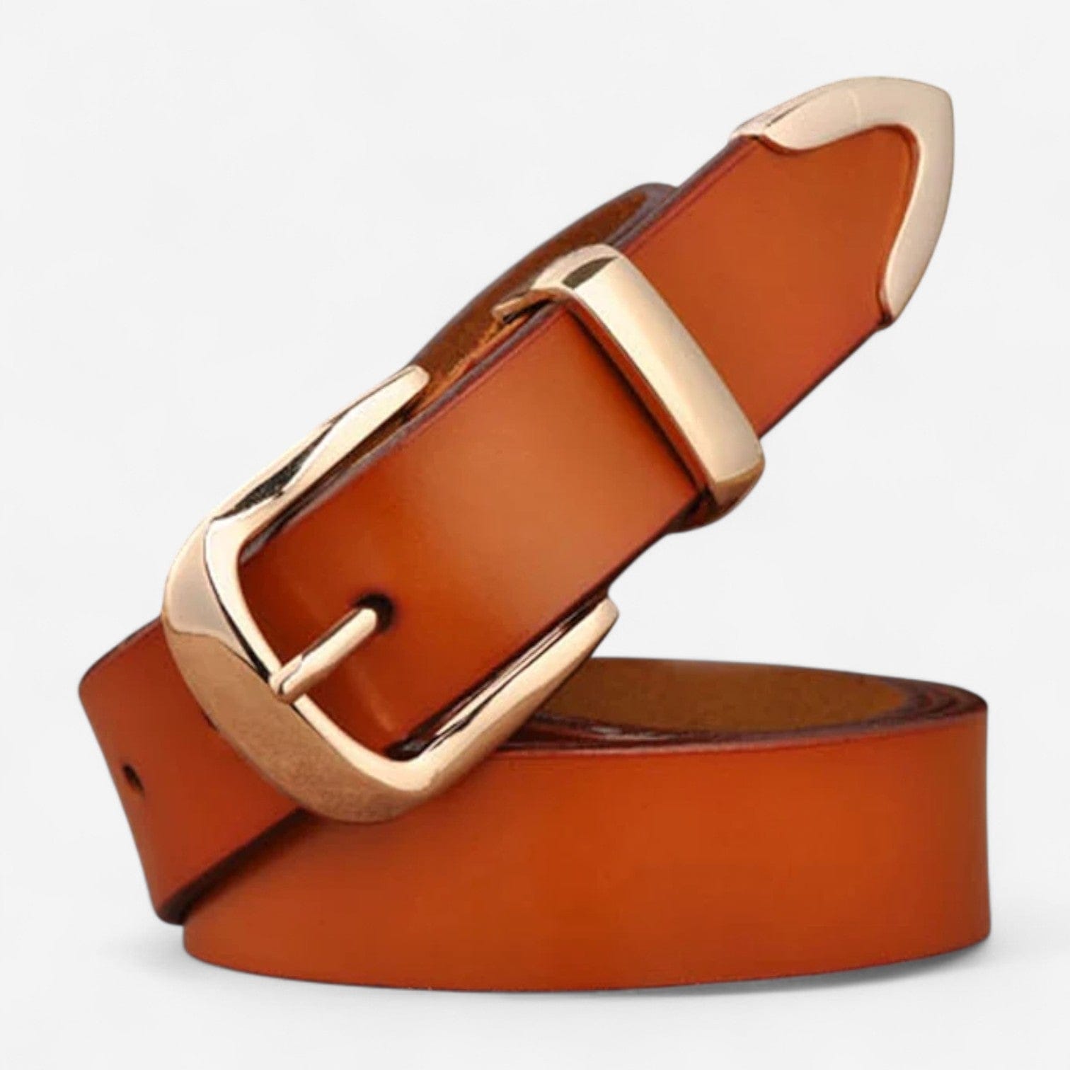 Maison de la Ceinture cognac / 95cm Ceinture cuir femme - Nelya
