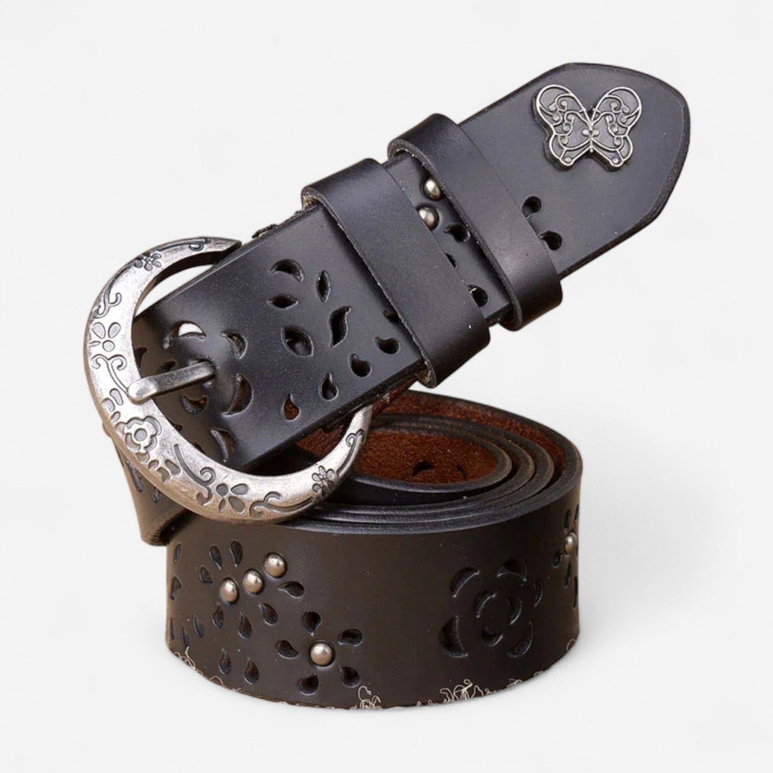 Maison de la Ceinture Noir / 95cm Ceinture cuir femme – Noralya