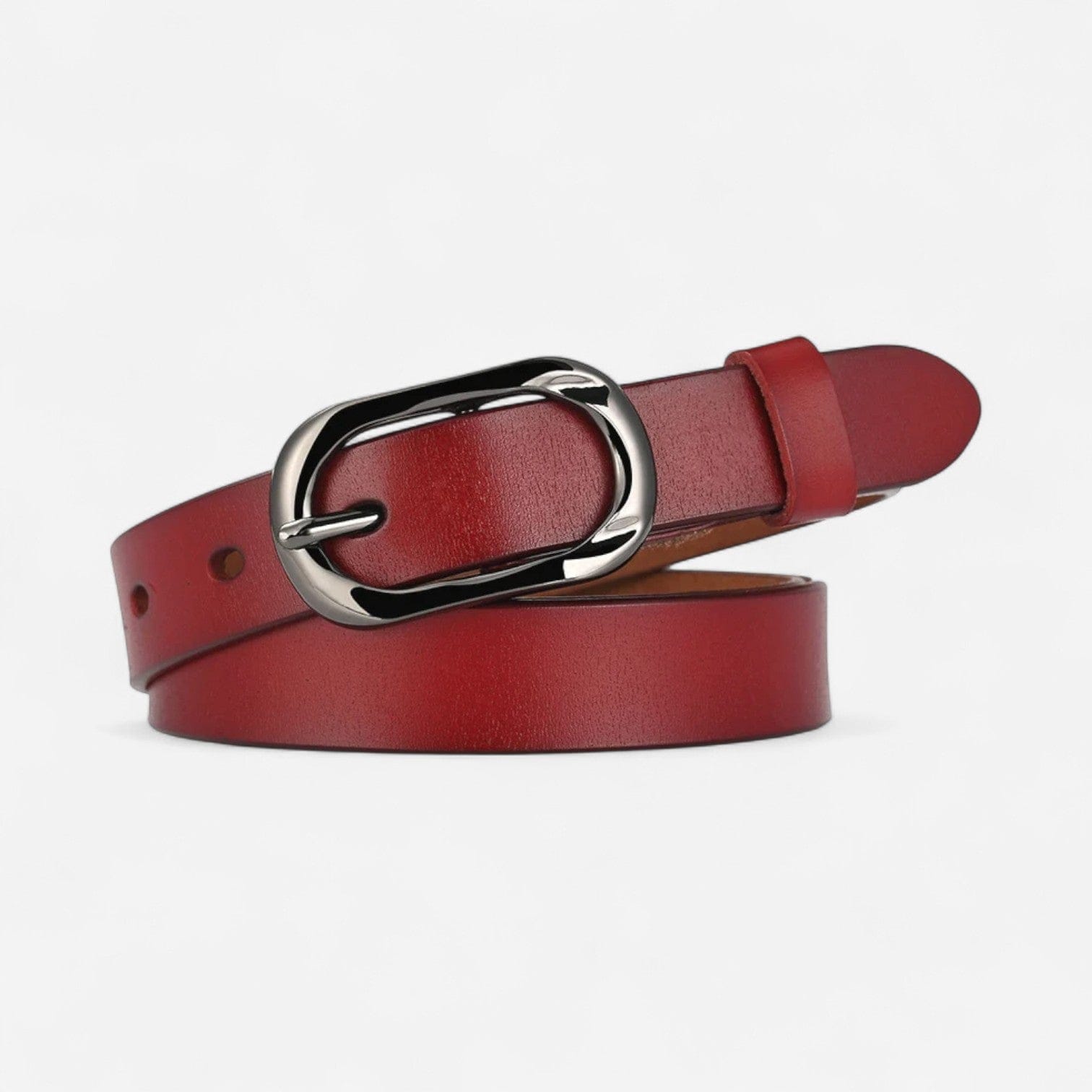 Maison de la Ceinture Bordeaux / 95cm Ceinture Cuir Femme – Noria