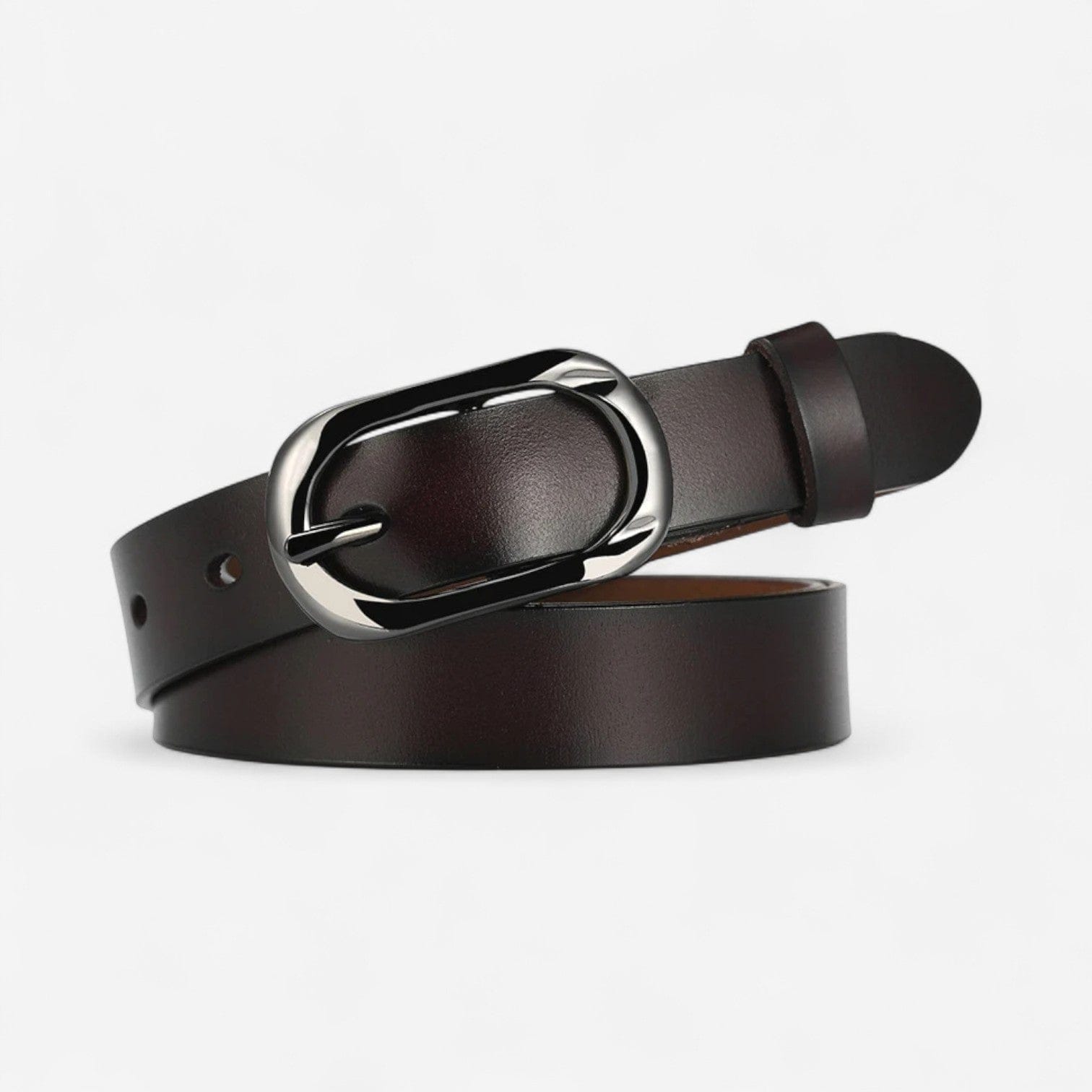 Maison de la Ceinture Café / 95cm Ceinture Cuir Femme – Noria