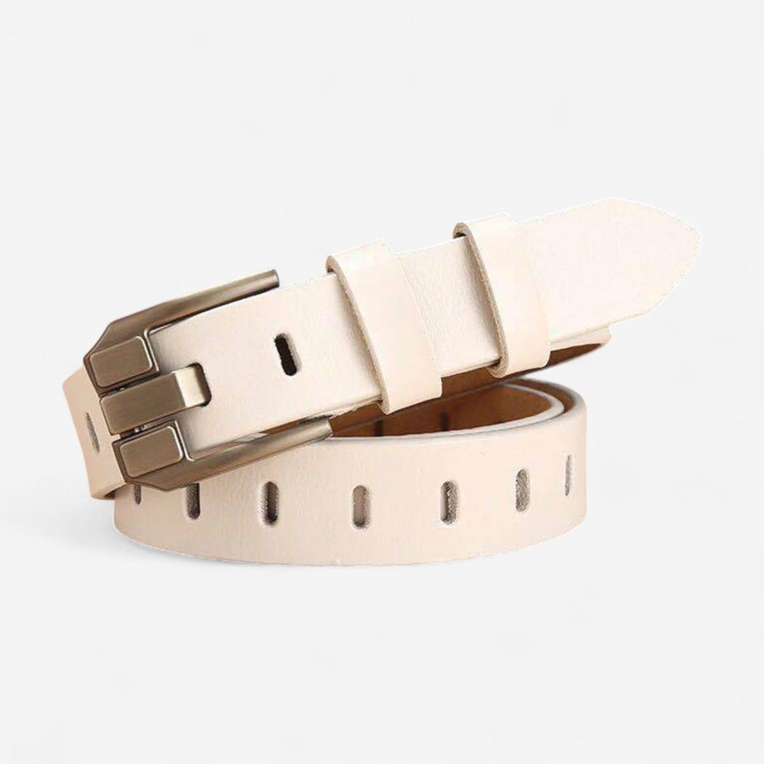 Maison de la Ceinture Blanc / 105cm Ceinture cuir femme – Rivolta